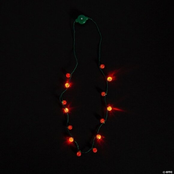 Halloween Light-Up String of Jack-O’-Lanterns Necklaces - 4 Pack - Picture 2 of 4